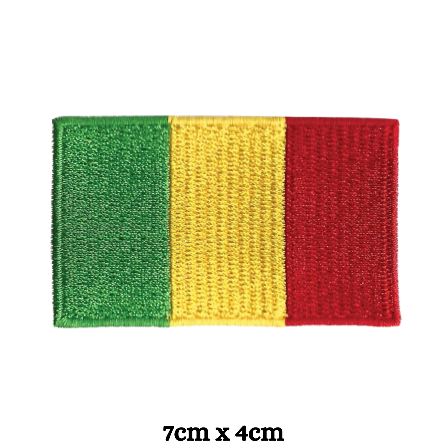 Country Flag Embroidered Patch – Iron On / Sew On National Flag Badge | All Countries Available | Jacket, Backpack, Hat, Uniform – Choose Your Country (A-J)