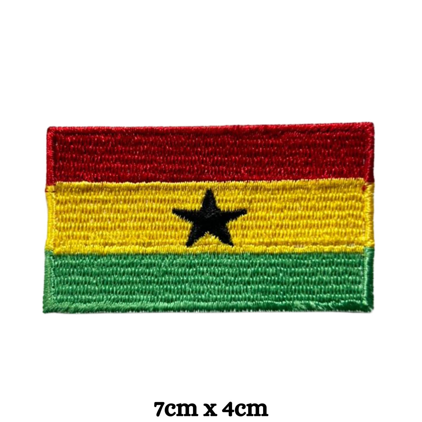 Country Flag Embroidered Patch – Iron On / Sew On National Flag Badge | All Countries Available | Jacket, Backpack, Hat, Uniform – Choose Your Country (A-J)