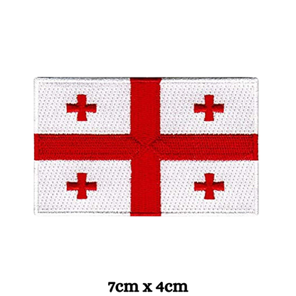 Country Flag Embroidered Patch – Iron On / Sew On National Flag Badge | All Countries Available | Jacket, Backpack, Hat, Uniform – Choose Your Country (A-J)