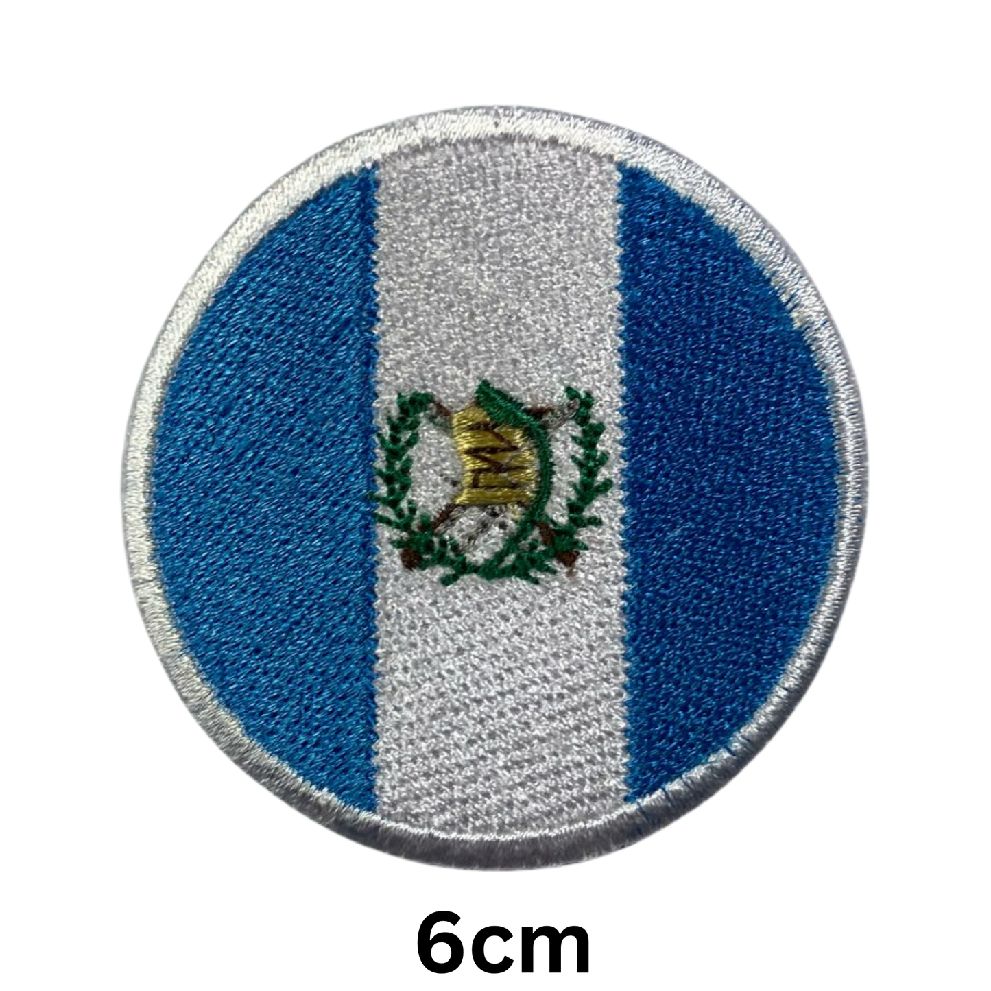 Round Flag Patch – 6cm Circular Embroidered Iron On / Sew On National Flag Badge | All Countries | Tactical Military Emblem for Hats, Jackets, Backpacks, Uniforms – Choose Your Country (A-J)