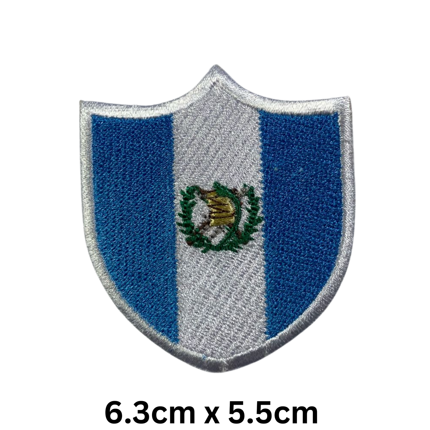 Shield Flag Patch – Embroidered Iron On / Sew On Shield Shaped National Flag Badge | All Countries Available | Heraldic Crest Patch for Jacket, Backpack, Biker Vest, Uniform – Choose Your Country (A-J)