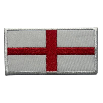 UK and England National Flag Embroidered Patches – Iron On/Sew On Badge in Different Shapes and Various Sizes for Jackets, Backpacks, Hats and DIY Crafts.