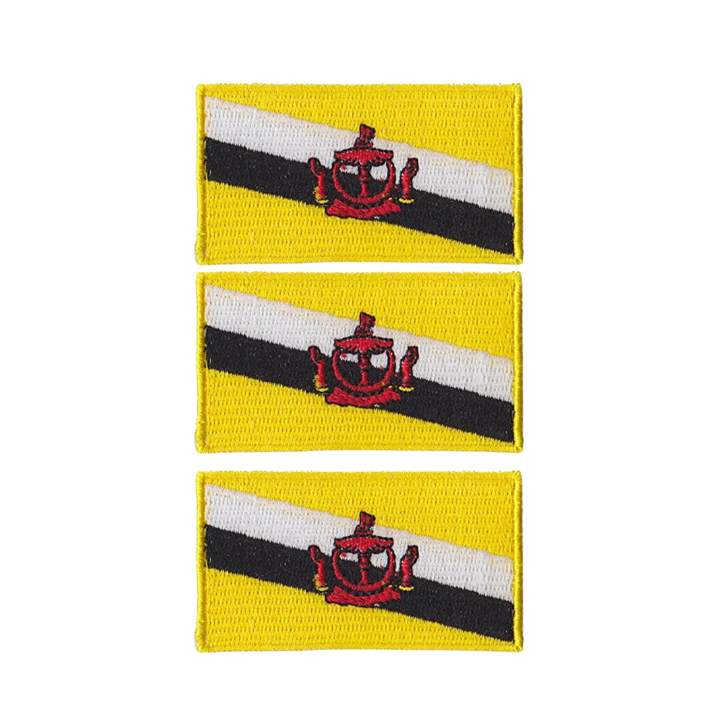 3 Pieces All Countries Flag Patches, 7×4 cm Embroidered Iron-On/Sew On National Flags, World Country Badge Appliques for Vest, Jacket, Backpack, Hat, (T-Z)