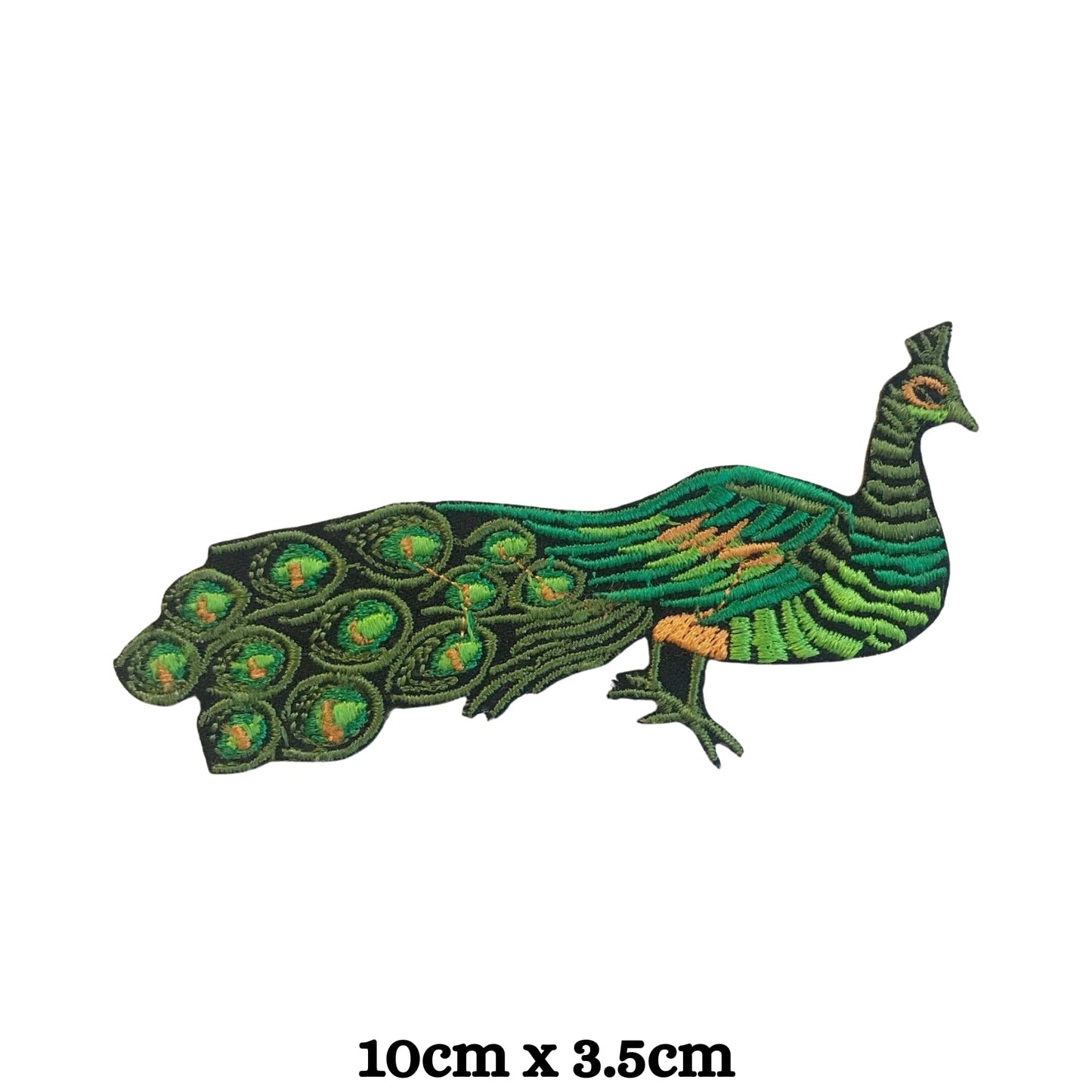Peacock Peafowl Colourful Embroidery Iron-On Patches for Clothing Sew-On Applique for DIY Crafts Denim Jackets Jeans Backpacks