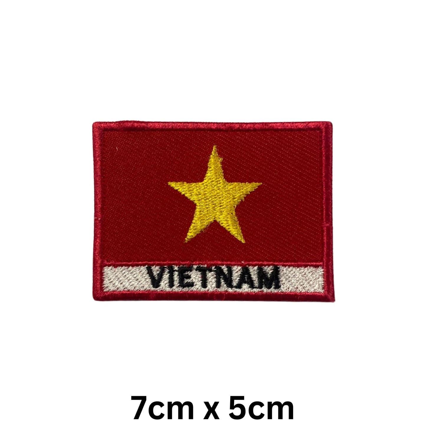 National Country Flag Iron On Patch, Set of 3, Embroidered Fabric Applique, 7cm x 5cm, Rectangular, United Kingdom Theme, for Jackets, Bags, Hats and Crafts (A-J)