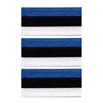 3 Pieces All Countries Flag Patches, 7×4 cm Embroidered Iron-On/Sew On National Flags, World Country Badge Appliques for Vest, Jacket, Backpack, Hat,(A-J)