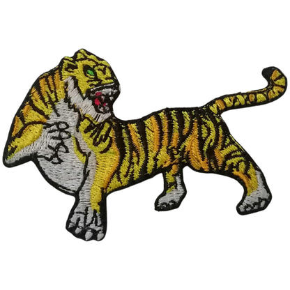 Roaring Lion Animal Embroidery Iron-On Patches for Clothing Sew-On Applique for DIY Crafts Denim Jackets Jeans Backpacks