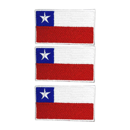 3 Pieces All Countries Flag Patches, 7×4 cm Embroidered Iron-On/Sew On National Flags, World Country Badge Appliques for Vest, Jacket, Backpack, Hat,(A-J)