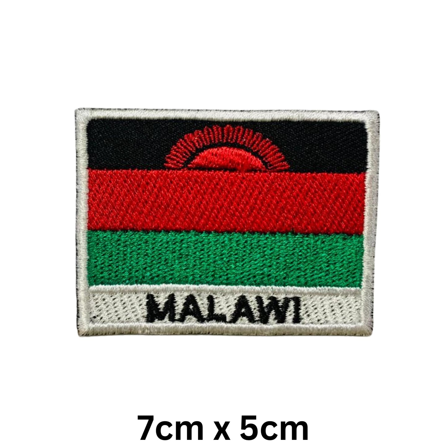 National Country Flag Iron On Patch, Set of 3, Embroidered Fabric Applique, 7cm x 5cm, Rectangular, United Kingdom Theme, for Jackets, Bags, Hats and Crafts (A-J)