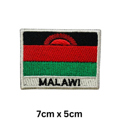 National Country Flag Iron On Patch, Set of 3, Embroidered Fabric Applique, 7cm x 5cm, Rectangular, United Kingdom Theme, for Jackets, Bags, Hats and Crafts (A-J)