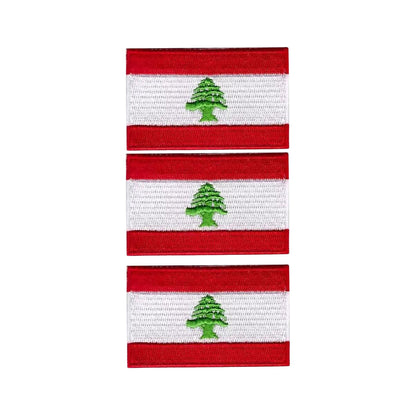 3 Pieces All Countries Flag Patches, 7×4 cm Embroidered Iron-On/Sew On National Flags, World Country Badge Appliques for Vest, Jacket, Backpack, Hat, (K-S)