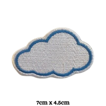 Cloud Patch Embroidery Iron-On Patches for Clothing Sew-On Applique for DIY Crafts Denim Jackets Jeans Backpacks