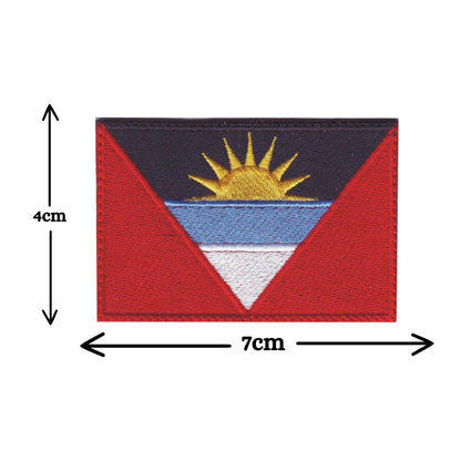 3 Pieces All Countries Flag Patches, 7×4 cm Embroidered Iron-On/Sew On National Flags, World Country Badge Appliques for Vest, Jacket, Backpack, Hat, (T-Z)