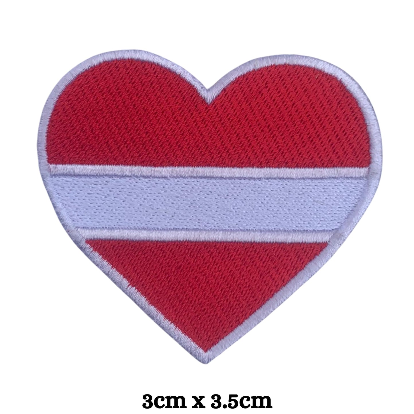 Latvia Flag Embroidered Patch Set, Iron-On or Sew-On Applique Badges, Rectangle Shield Round Heart Shapes, for Jackets, Backpacks, Hats, Uniforms and Various Sizes