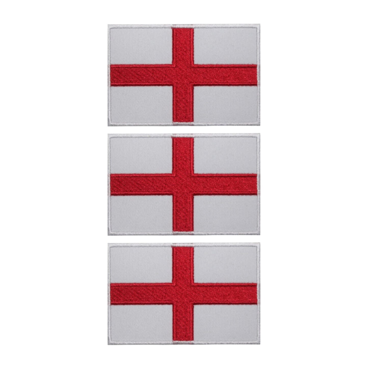 3 Pieces All Countries Flag Patches, 7×4 cm Embroidered Iron-On/Sew On National Flags, World Country Badge Appliques for Vest, Jacket, Backpack, Hat,(A-J)