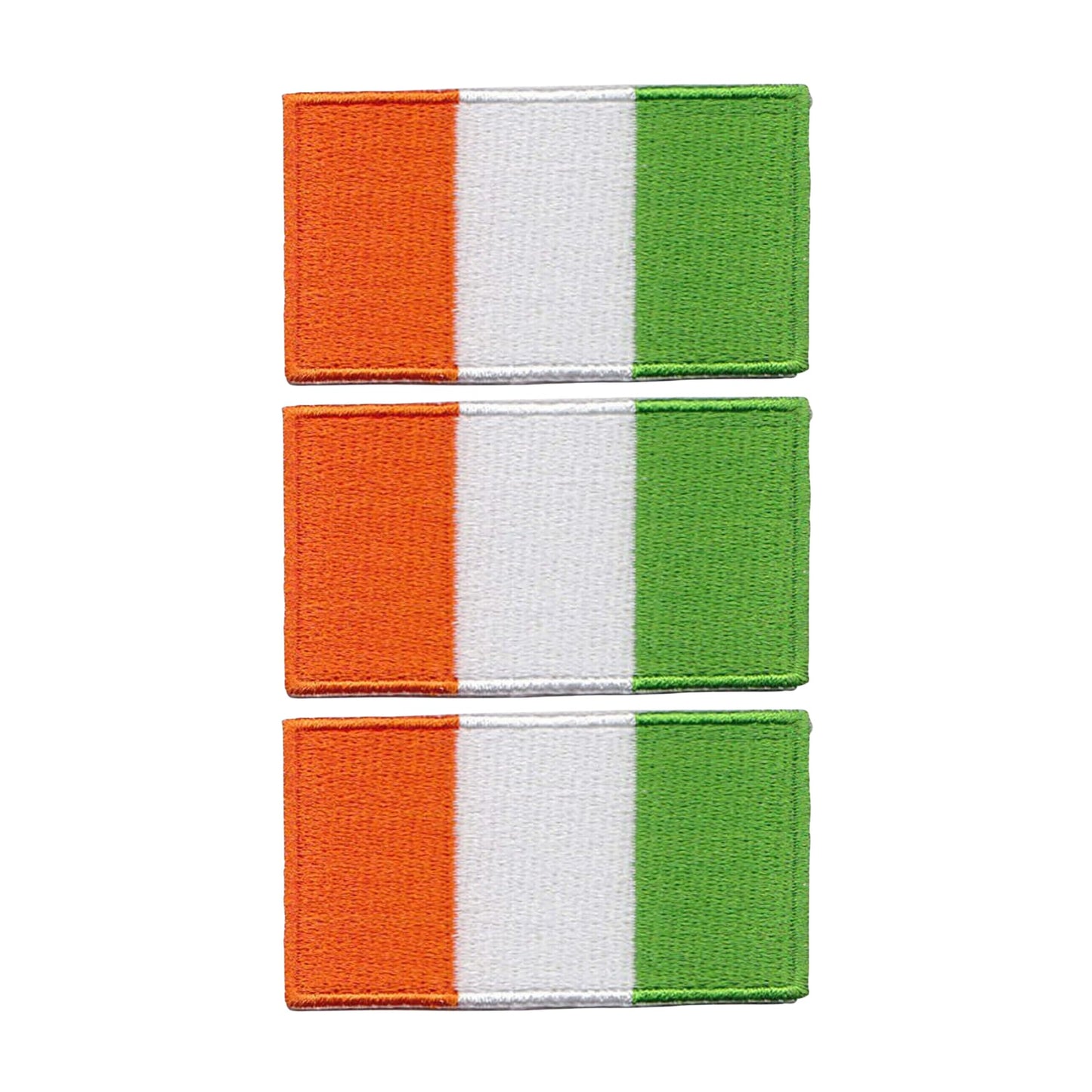 3 Pieces All Countries Flag Patches, 7×4 cm Embroidered Iron-On/Sew On National Flags, World Country Badge Appliques for Vest, Jacket, Backpack, Hat,(A-J)
