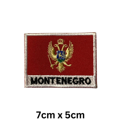 National Country Flag Iron On Patch, Set of 3, Embroidered Fabric Applique, 7cm x 5cm, Rectangular, United Kingdom Theme, for Jackets, Bags, Hats and Crafts (A-J)