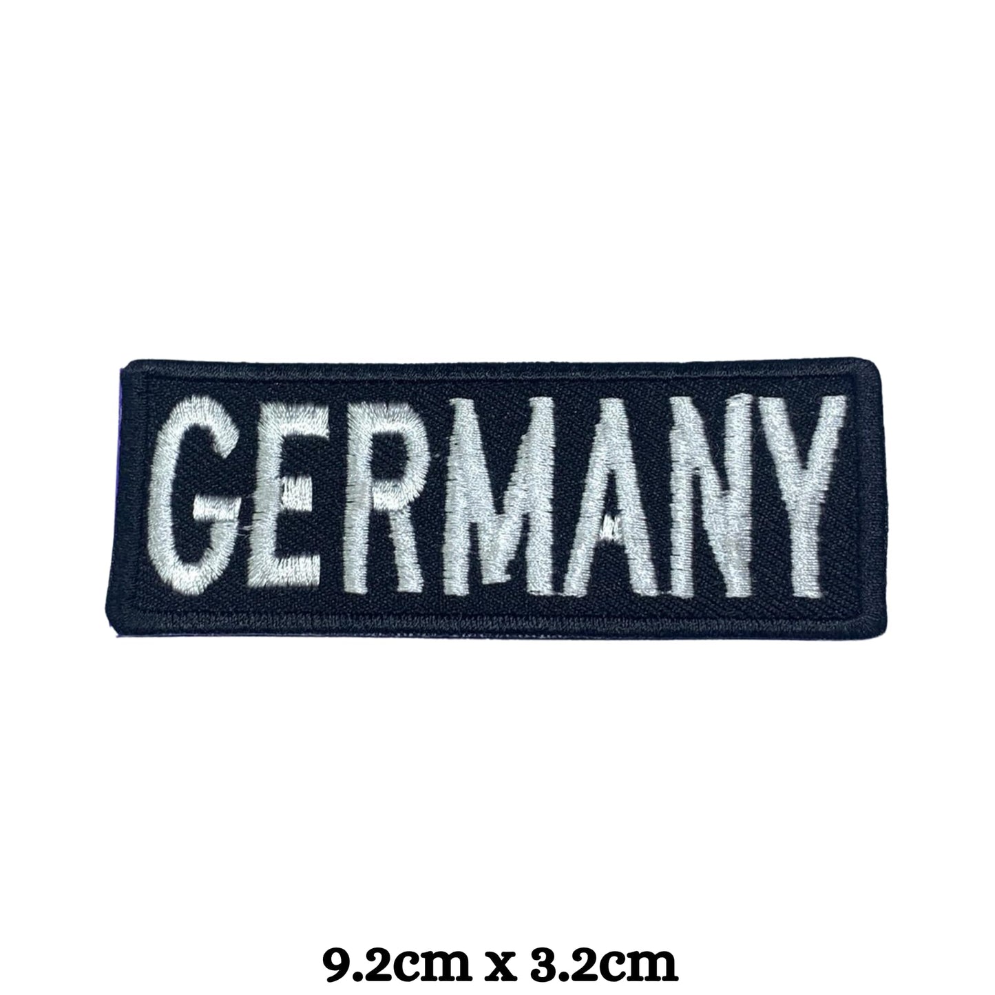 BeBuz Germany Flag Embroidered Patches, Iron-On/Sew-On Applique, Shield, Round, Heart and Rectangle Flag Badges for Jackets, Bags, Uniforms, Various Sizes