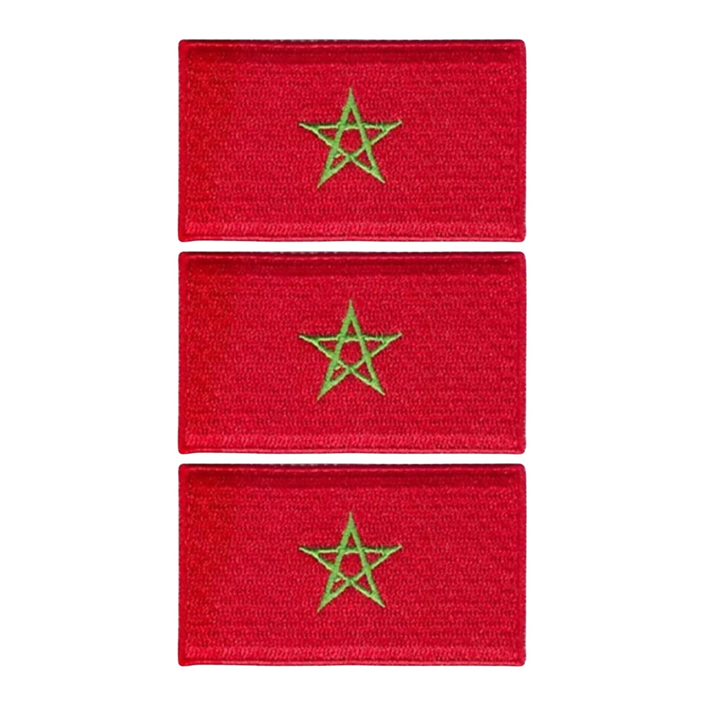 3 Pieces All Countries Flag Patches, 7×4 cm Embroidered Iron-On/Sew On National Flags, World Country Badge Appliques for Vest, Jacket, Backpack, Hat,(A-J)