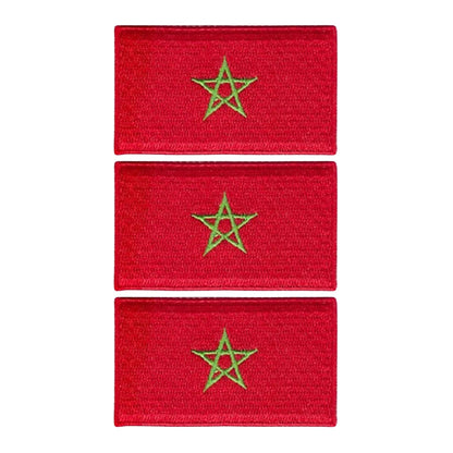 3 Pieces All Countries Flag Patches, 7×4 cm Embroidered Iron-On/Sew On National Flags, World Country Badge Appliques for Vest, Jacket, Backpack, Hat, (K-S)