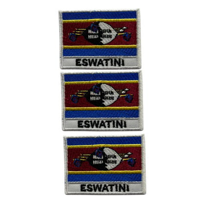 National Country Flag Iron On Patch, Set of 3, Embroidered Fabric Applique, 7cm x 5cm, Rectangular, United Kingdom Theme, for Jackets, Bags, Hats and Crafts (A-J)