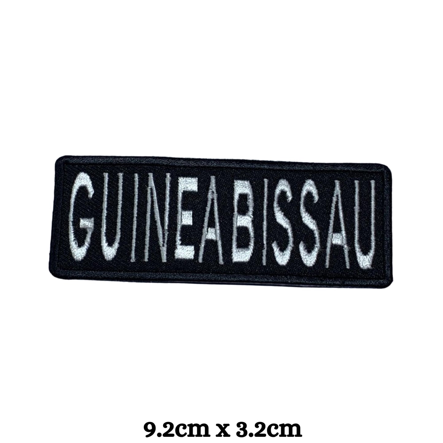 Guinea-Bissau Flag Embroidered Patch Set, Iron-On or Sew-On Applique Badges, Rectangle Shield Round Heart Shapes, for Jackets, Backpacks, Hats, Uniforms and Various Sizes