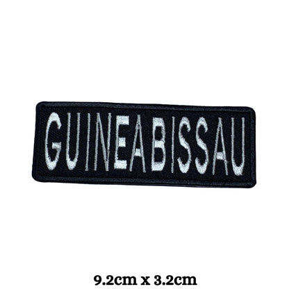 Guinea-Bissau Flag Embroidered Patch Set, Iron-On or Sew-On Applique Badges, Rectangle Shield Round Heart Shapes, for Jackets, Backpacks, Hats, Uniforms and Various Sizes