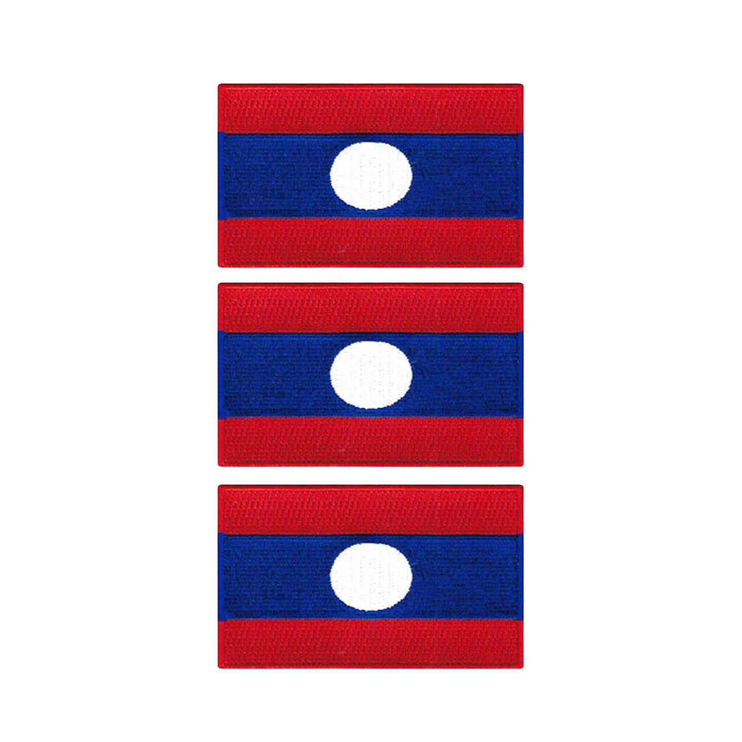 3 Pieces All Countries Flag Patches, 7×4 cm Embroidered Iron-On/Sew On National Flags, World Country Badge Appliques for Vest, Jacket, Backpack, Hat, (K-S)