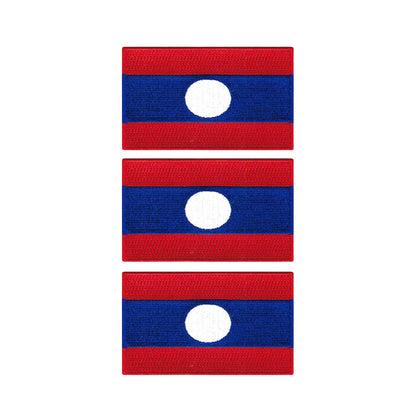 3 Pieces All Countries Flag Patches, 7×4 cm Embroidered Iron-On/Sew On National Flags, World Country Badge Appliques for Vest, Jacket, Backpack, Hat, (T-Z)