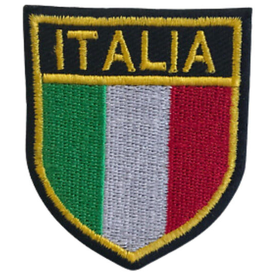 Italian National Country Flag Embroidery Iron-On Patches for Clothing Sew-On Applique for DIY Crafts Denim Jackets Jeans Backpacks