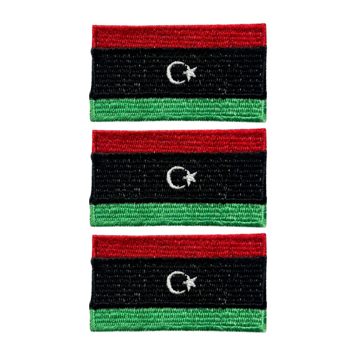 3 Pieces All Countries Flag Patches, 7×4 cm Embroidered Iron-On/Sew On National Flags, World Country Badge Appliques for Vest, Jacket, Backpack, Hat, (K-S)
