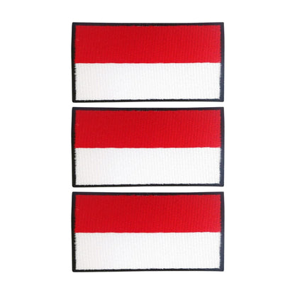 3 Pieces All Countries Flag Patches, 7×4 cm Embroidered Iron-On/Sew On National Flags, World Country Badge Appliques for Vest, Jacket, Backpack, Hat, (T-Z)