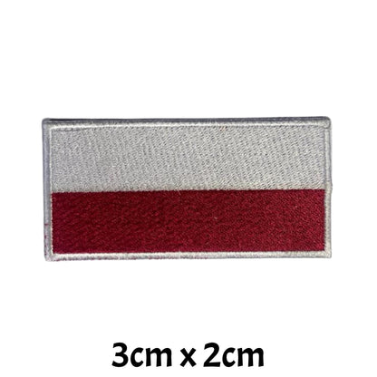 All Country Flag Patches (3 × 2 cm), Embroidered Iron-On/Sew On National Flags, Badge Traveler Gift Patch for Jacket, Backpack, Hat DIY Craft (T-Z)