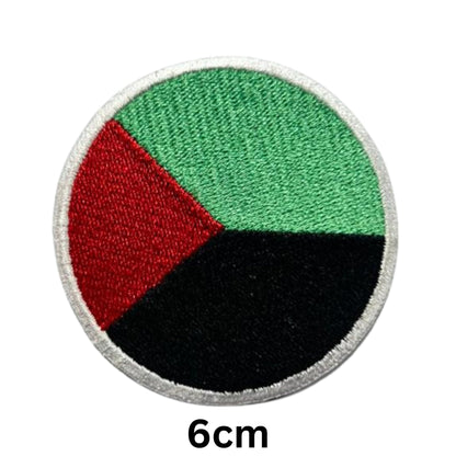 Martinique Flag Embroidered Patch Set, Iron-On or Sew-On Applique Badges, Rectangle Shield Round Heart Shapes, for Jackets, Backpacks, Hats, Uniforms and Various Sizes