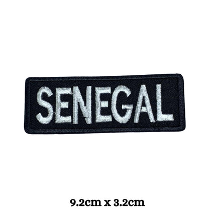 Senegal Flag Embroidered Patches, Iron-On/Sew-On Applique, Shield, Round, Heart and Rectangle Flag Badges for Jackets, Bags, Uniforms, Various Sizes