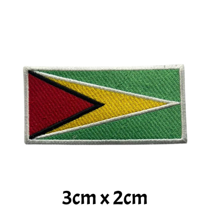 All Country Flag Patches (3 × 2 cm), Embroidered Iron-On/Sew On National Flags, Badge Traveler Gift Patch for Jacket, Backpack, Hat DIY Craft (T-Z)