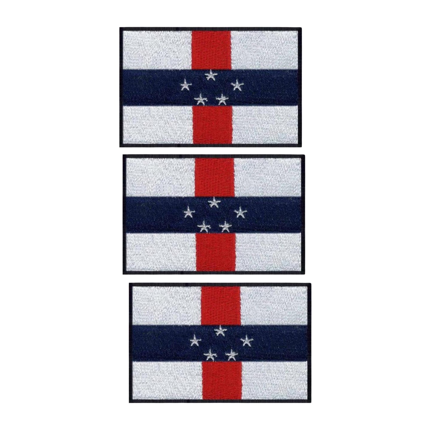 3 Pieces All Countries Flag Patches, 7×4 cm Embroidered Iron-On/Sew On National Flags, World Country Badge Appliques for Vest, Jacket, Backpack, Hat, (K-S)