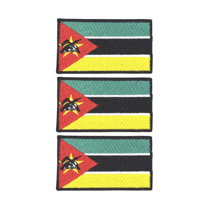 3 Pieces All Countries Flag Patches, 7×4 cm Embroidered Iron-On/Sew On National Flags, World Country Badge Appliques for Vest, Jacket, Backpack, Hat, (K-S)