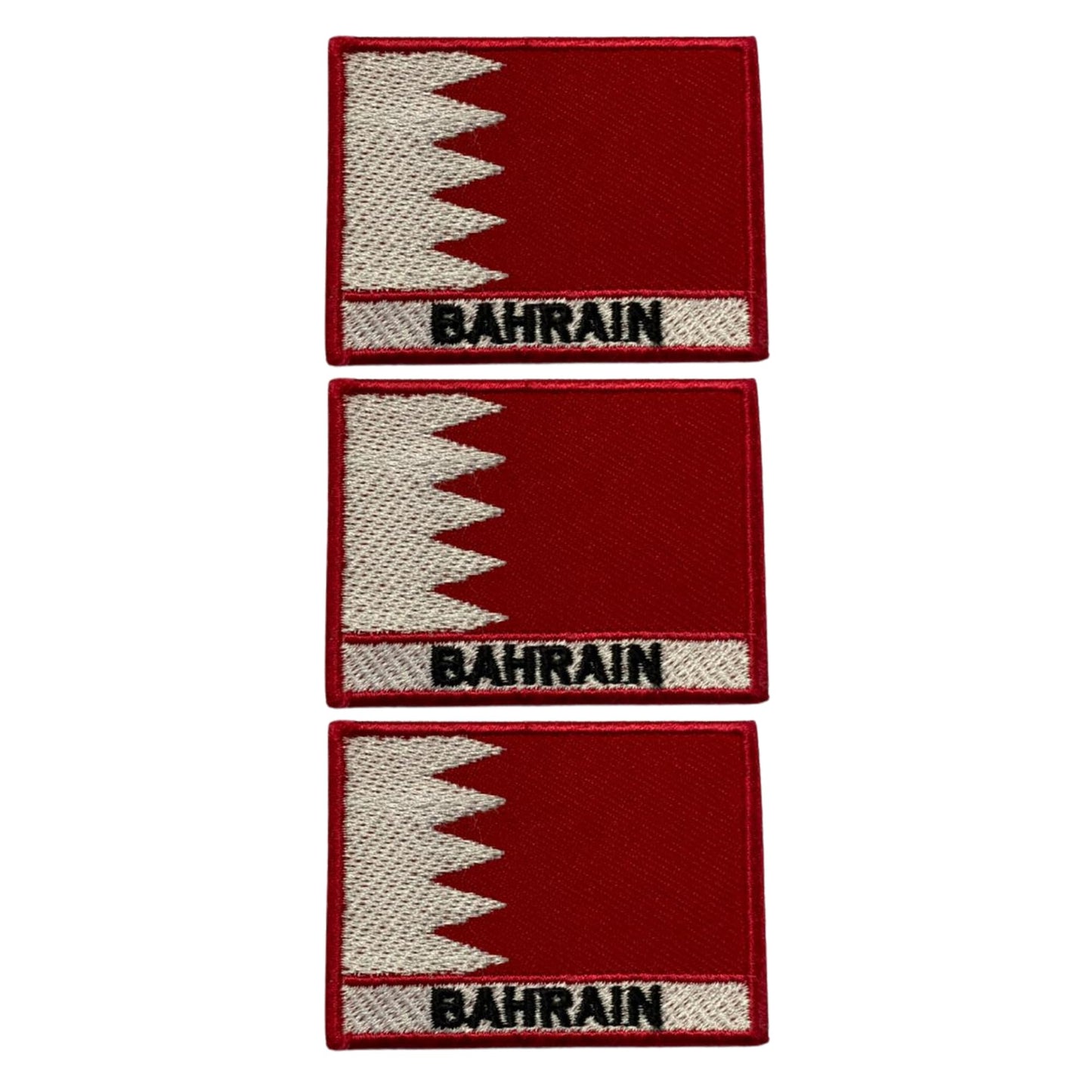 National Country Flag Iron On Patch, Set of 3, Embroidered Fabric Applique, 7cm x 5cm, Rectangular, United Kingdom Theme, for Jackets, Bags, Hats and Crafts (A-J)