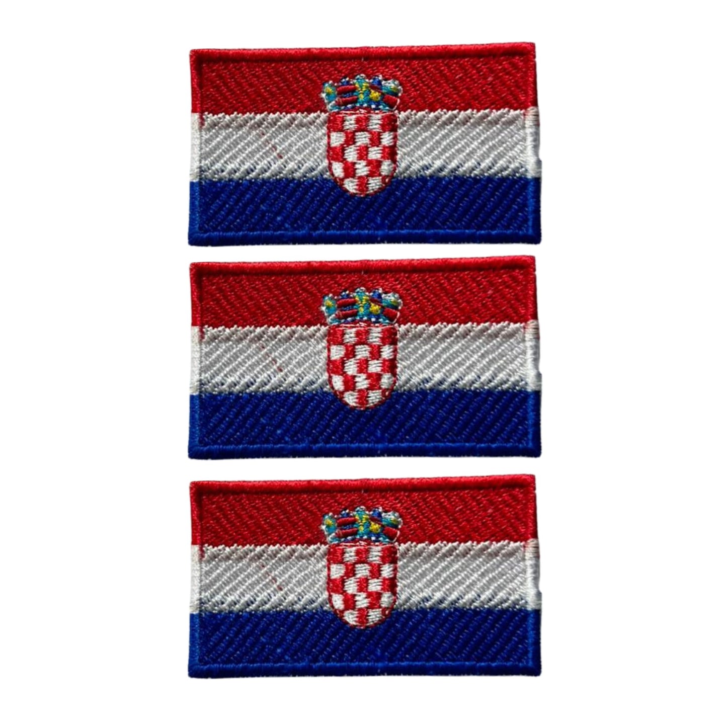 3 Pieces All Countries Flag Patches, 7×4 cm Embroidered Iron-On/Sew On National Flags, World Country Badge Appliques for Vest, Jacket, Backpack, Hat,(A-J)