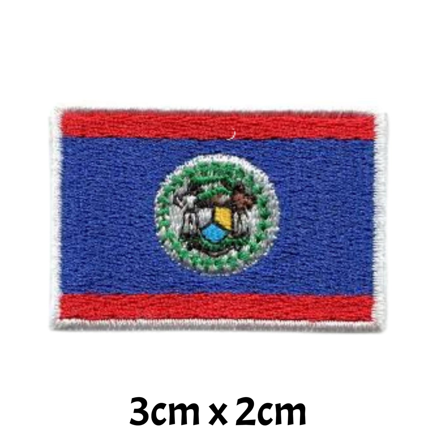 All Country Flag Patches (3 × 2 cm), Embroidered Iron-On/Sew On National Flags, Badge Traveler Gift Patch for Jacket, Backpack, Hat DIY Craft