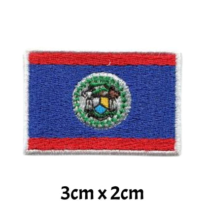 All Country Flag Patches (3 × 2 cm), Embroidered Iron-On/Sew On National Flags, Badge Traveler Gift Patch for Jacket, Backpack, Hat DIY Craft (T-Z)