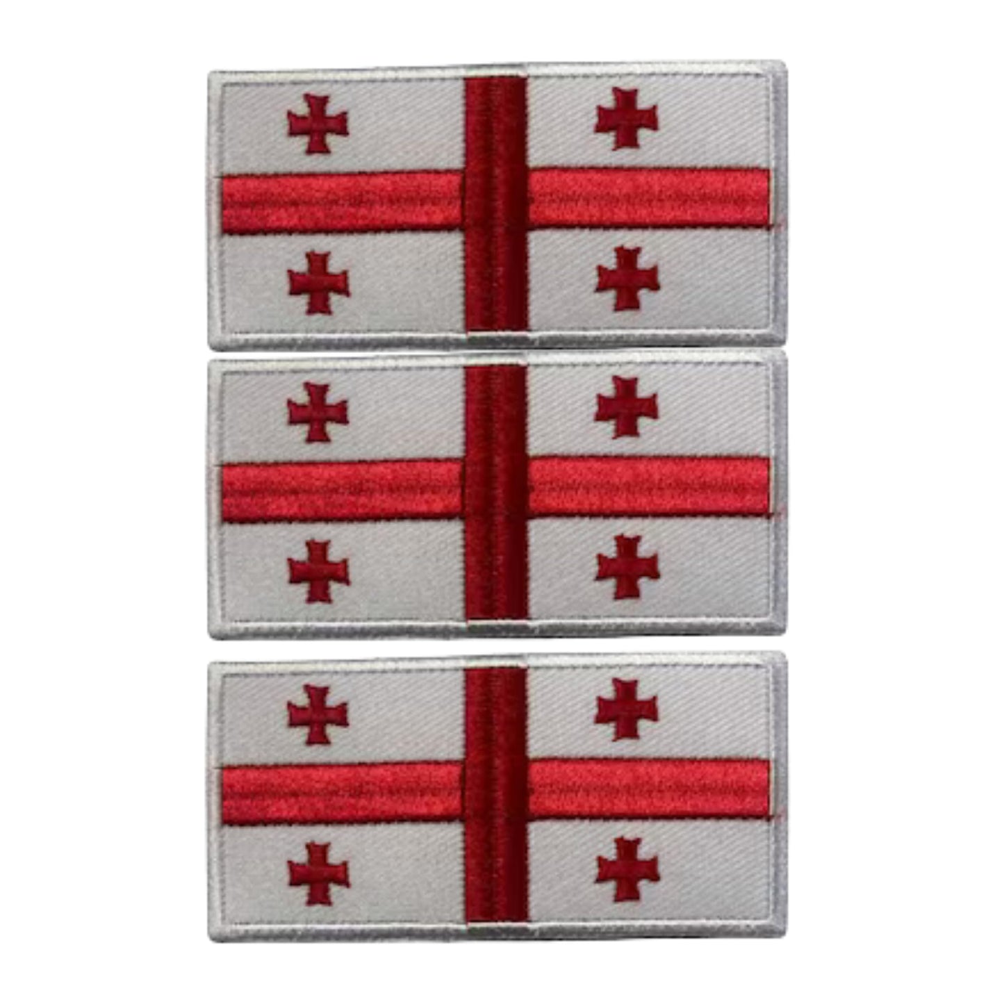 3 Pieces All Countries Flag Patches, 7×4 cm Embroidered Iron-On/Sew On National Flags, World Country Badge Appliques for Vest, Jacket, Backpack, Hat,(A-J)