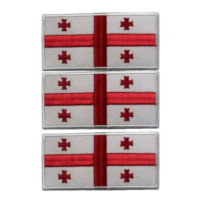 3 Pieces All Countries Flag Patches, 7×4 cm Embroidered Iron-On/Sew On National Flags, World Country Badge Appliques for Vest, Jacket, Backpack, Hat, (T-Z)