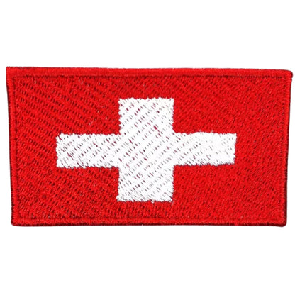 All Country Flag Patches (3 × 2 cm), Embroidered Iron-On/Sew On National Flags, Badge Traveler Gift Patch for Jacket, Backpack, Hat DIY Craft (K-S)