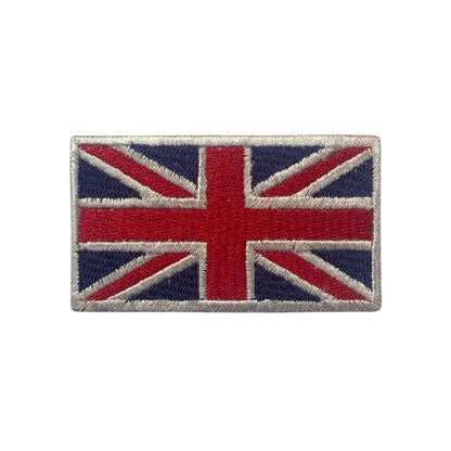 UK and England National Flag Embroidered Patches – Iron On/Sew On Badge in Different Shapes and Various Sizes for Jackets, Backpacks, Hats and DIY Crafts.