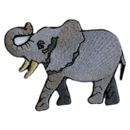Elephant Embroidery Iron-On Patches for Clothing Sew-On Applique for DIY Crafts Denim Jackets Jeans Backpacks