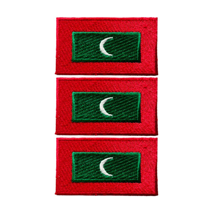 3 Pieces All Countries Flag Patches, 7×4 cm Embroidered Iron-On/Sew On National Flags, World Country Badge Appliques for Vest, Jacket, Backpack, Hat, (T-Z)