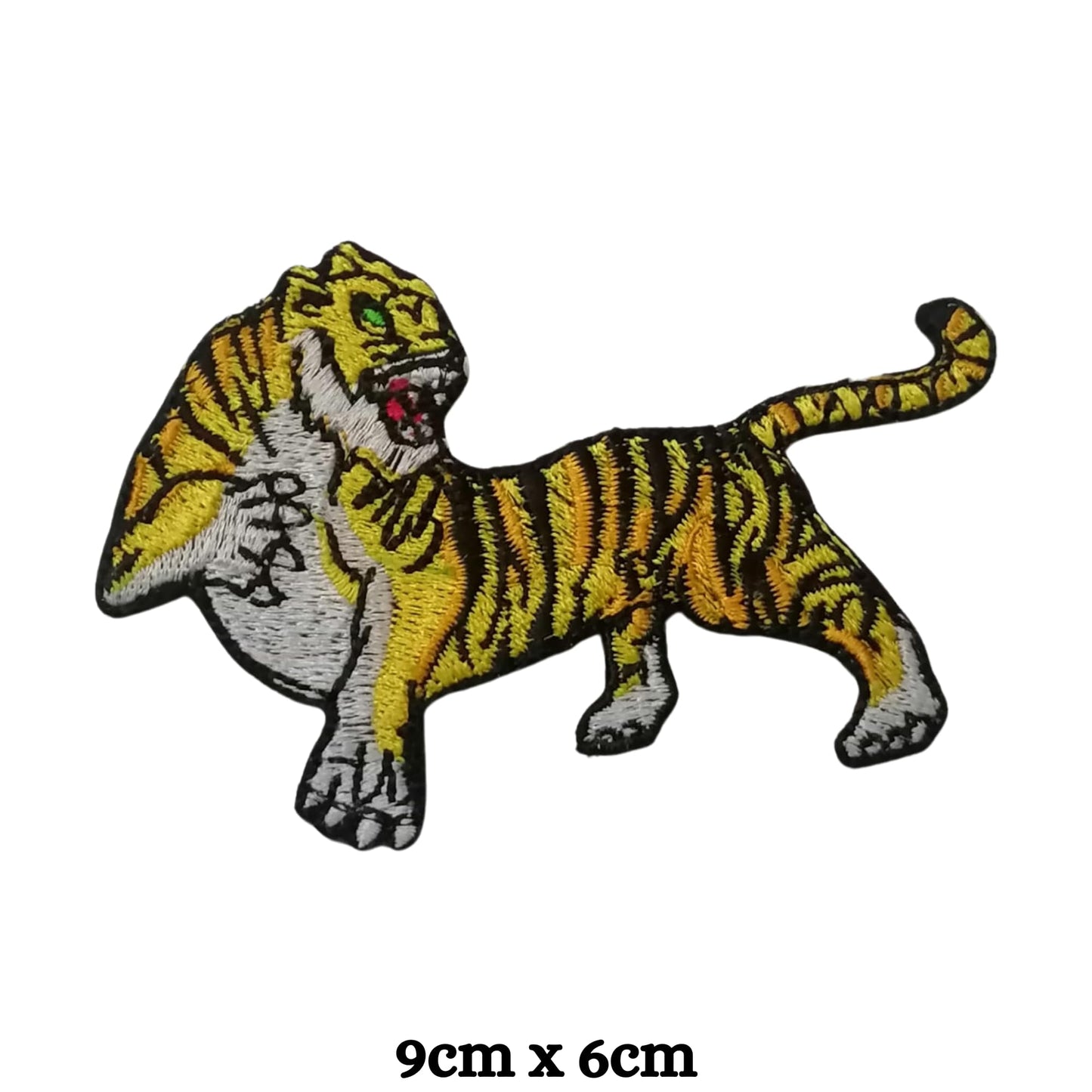Roaring Lion Animal Embroidery Iron-On Patches for Clothing Sew-On Applique for DIY Crafts Denim Jackets Jeans Backpacks