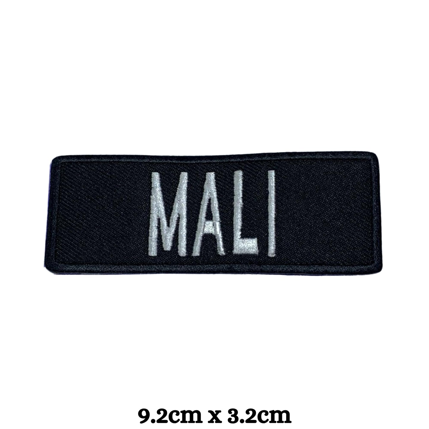 Mali Flag Embroidered Patch Set, Iron-On or Sew-On Applique Badges, Rectangle Shield Round Heart Shapes, for Jackets, Backpacks, Hats, Uniforms and Various Sizes